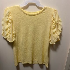 Women’s Yellow Blouse With Puffy Sleeves